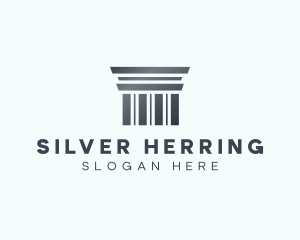 Silver Greek Pillar logo design