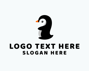 Preschool - Penguin Animal Bird logo design