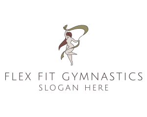 Gymnastics - Woman Gymnastics Performer logo design