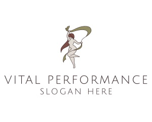 Performance - Woman Gymnastics Performer logo design