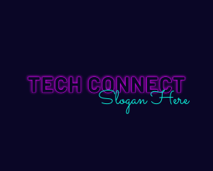 Neon Business Signature Logo