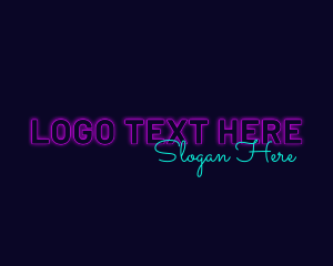 Neon Business Signature Logo