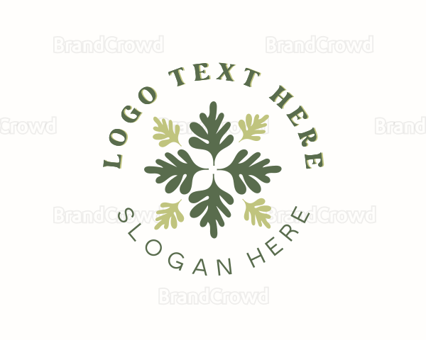 Eco Leaf Flower Logo