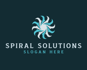 Spiral - Spiral Pinwheel  Turbine logo design