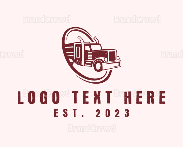 Shipping Logistic Truck Logo