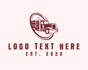 Freight - Shipping Logistic Truck logo design