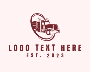 Logistic - Shipping Logistic Truck logo design
