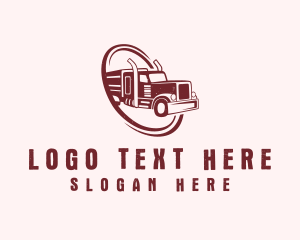 Shipping Logistic Truck Logo