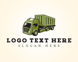 Export - Cargo Delivery Truck logo design