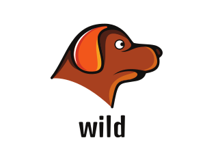 Brown Dachshund Dog Logo