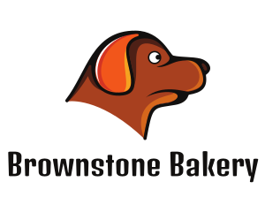 Brown Dachshund Dog logo design