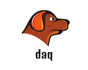 Veterinary - Brown Dachshund Dog logo design