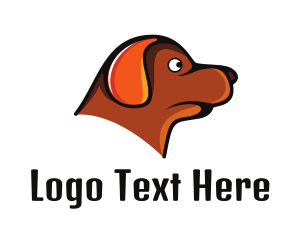 Dachshund - Brown Dachshund Dog logo design