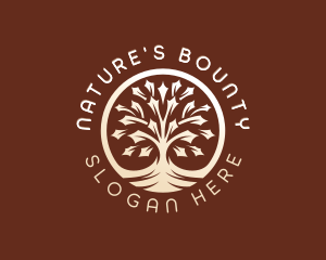 Nature Wellness Tree logo design