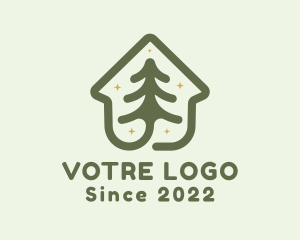 Winter - Christmas Tree House logo design