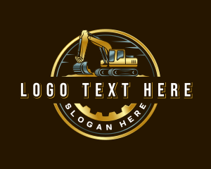 Emblem - Heavy Duty Excavator Builder logo design