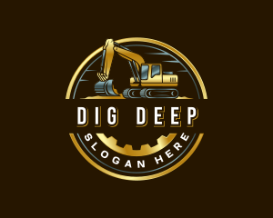 Heavy Duty Excavator Builder logo design