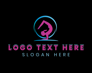 Yoga Woman Exercise Logo