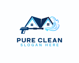 House Cleaning Washer   logo design