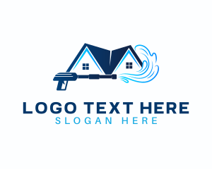 Aqua - House Cleaning Washer logo design