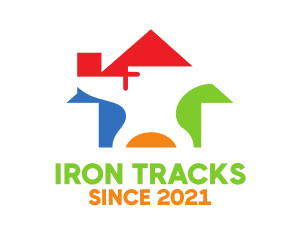 Iron House Real Estate  logo design