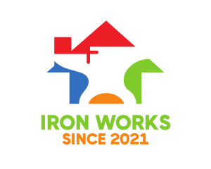 Iron - Iron House Real Estate logo design