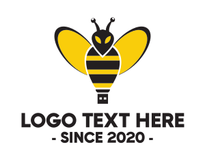 It - Bee Flash Drive logo design