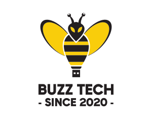 Bee Flash Drive logo design