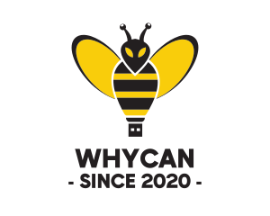 Bee Flash Drive logo design