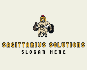 Spartan Centaur Warrior logo design