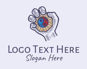 Yin And Yang - Bagua Yin Yang Pendant logo design