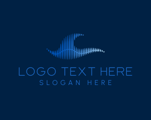 Broadcast - Multimedia Sound Wave logo design