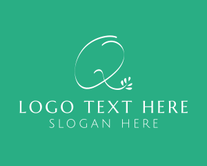 Treatment - Floral Letter Q logo design