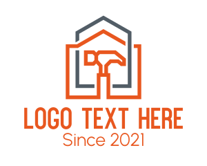 Realtor - Home Builder Hammer logo design