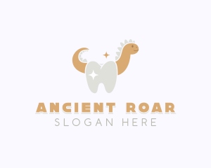 Dinosaur Tooth Orthodontist logo design