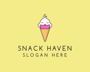 Duck Ice Cream logo design