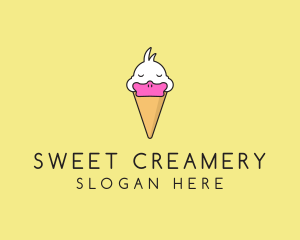 Duck Ice Cream logo design