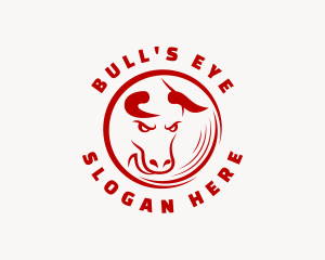 Angry Bull Cattle logo design