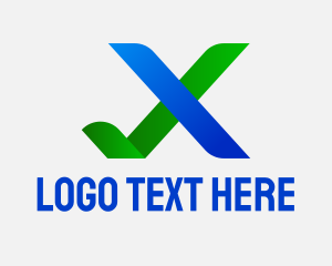 Approval - Verification Check Letter X logo design