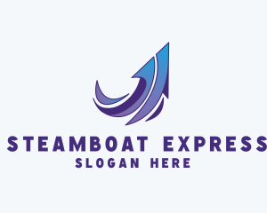 Express Arrow Send logo design