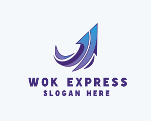 Express Arrow Send logo design