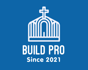 Basilica - Minimalist Parish Church logo design