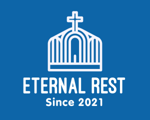 Cemetery - Minimalist Parish Church logo design