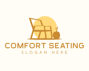 Chair Seat  Furniture logo design