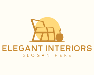 Chair Seat  Furniture logo design