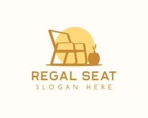 Chair Seat  Furniture logo design