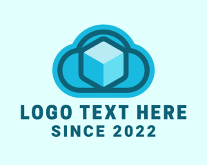 Tech - Cloud Database Storage logo design