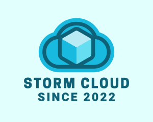 Cloud Database Storage logo design