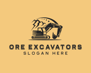 Mining - Mining Industrial Excavator logo design