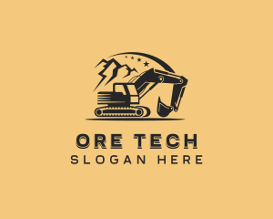 Mining - Mining Industrial Excavator logo design